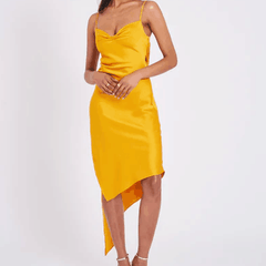 Felicity Asymmetric Hem Midi Dress