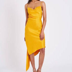 Felicity Asymmetric Hem Midi Dress