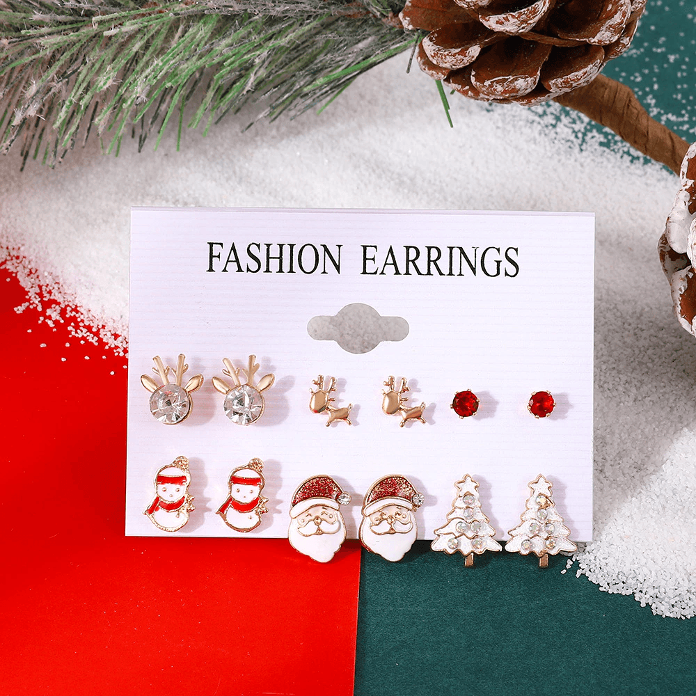 Lynda 6-pieces Assorted Christmas Earrings Set