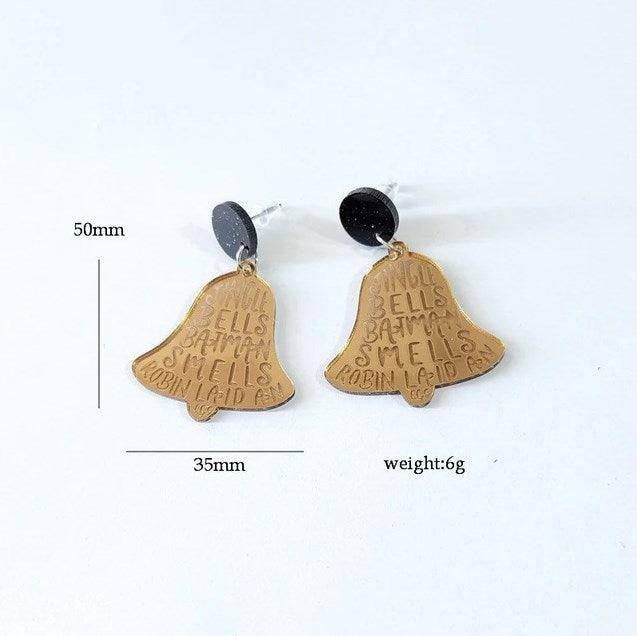 Aura Studded Acrylic Christmas Earrings