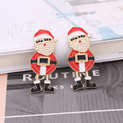 Imee Christmas Embellished Rhinestone Earrings