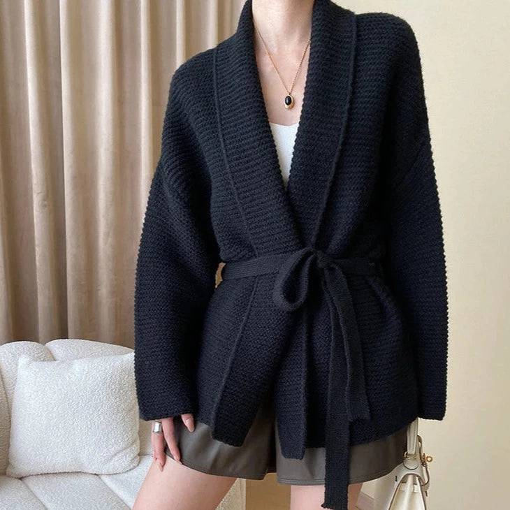 Paulina Self-Tie Wrap Cardigan