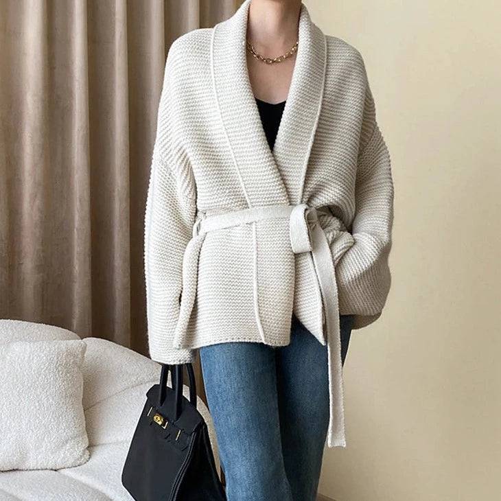 Paulina Self-Tie Wrap Cardigan