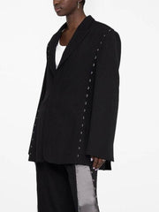 Annabelle Hook-Detailed Single-Breasted Blazer