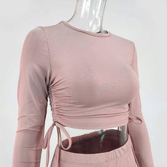 Nettie Crop Top & Cycling Short Sports Set