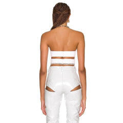 Amelia Strapless Crop Top & Cut Out Pants Set