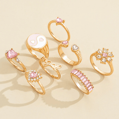Aurora 8-pieces Assorted Christmas Rings Set