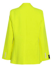 Abby Double-breasted Blazer - Neon