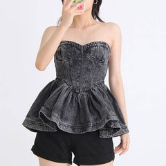 Ariah Sweetheart Peplum Top