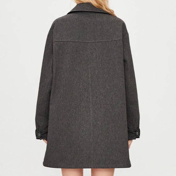 Marissa Snap Closure Wool Jacket