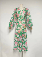 Charlie Floral Cutout Maxi Dress