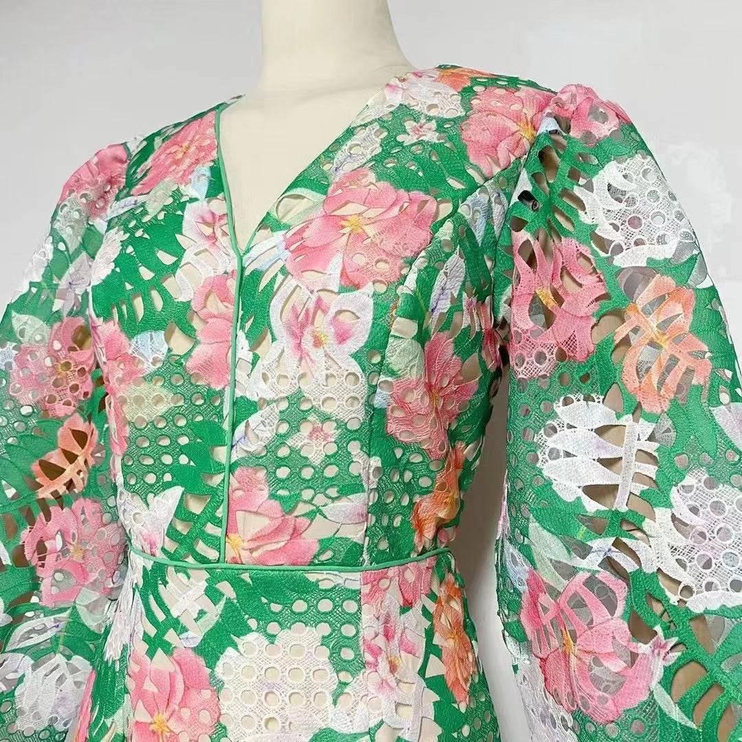 Charlie Floral Cutout Maxi Dress