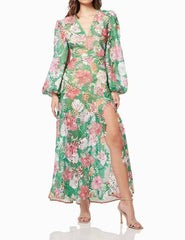 Charlie Floral Cutout Maxi Dress