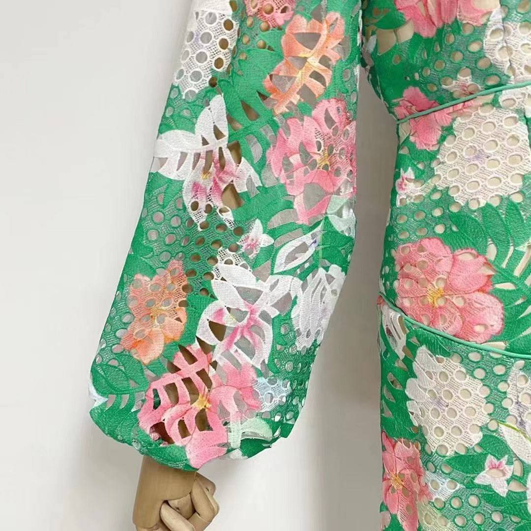 Charlie Floral Cutout Maxi Dress