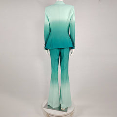 Christina Gradient Flare Trousers, Jacket Suit