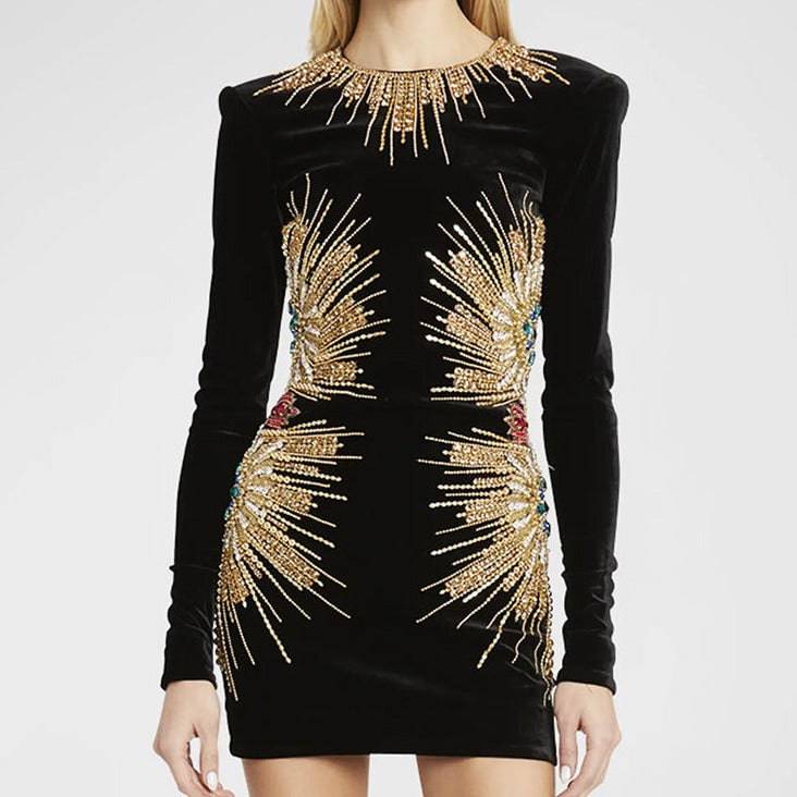 Emmalynn Embroidered with Pearls and Sequins