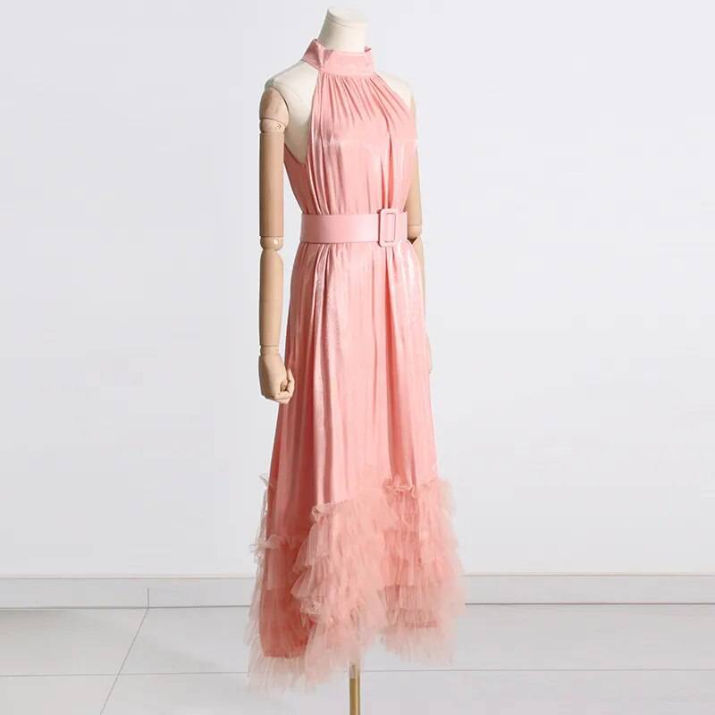 Kai Flowy Satin Dress