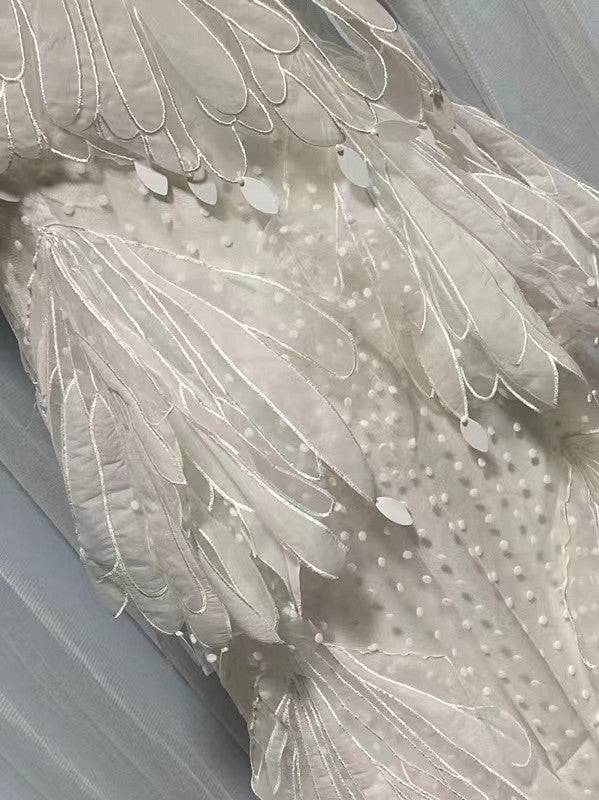 Rhea See-Through Tiered Ruffled Dress