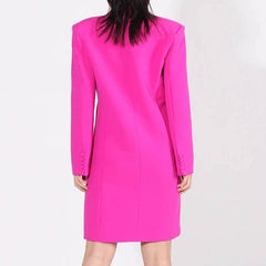 Miley Sequin Shawl Neck Single-breasted Overcoat