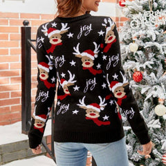 Reign Joy and Reindeer Design Knitted Sweater