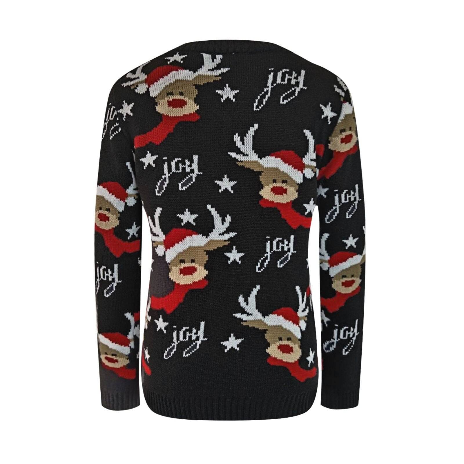 Reign Joy and Reindeer Design Knitted Sweater