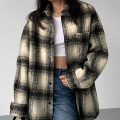 Rylee Plaid Blouse With Pocket