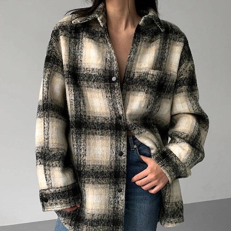 Rylee Plaid Blouse With Pocket
