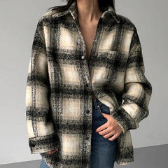 Rylee Plaid Blouse With Pocket