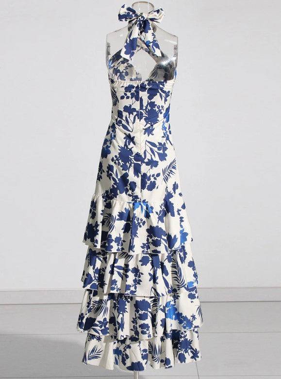 Sylvia Lace-Up Lolita Swing Skirt Maxi Dress
