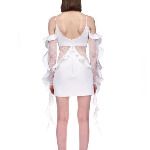 Chelsea Cold Shoulder Sleeves Mini Dress