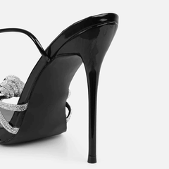 Laramie Lace Up Glittered High Heels