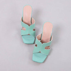 Eleanor Open Toe Solid High Heels Sandal