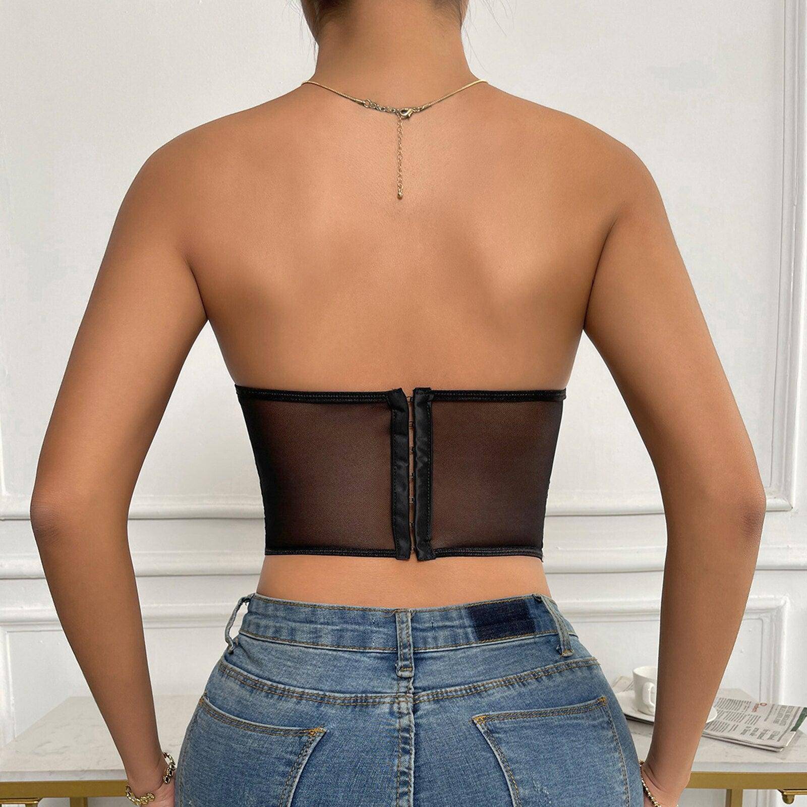 Lorraine Embroidered Floral Lace Corset Top