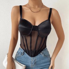 Loretta Strappy Bustier Bandana Hem Cami Top