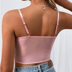 Bessy Floral Embroidery Lace See Through Cami Top
