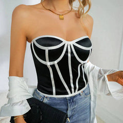 Linda Steel Edge Strap Corset Top