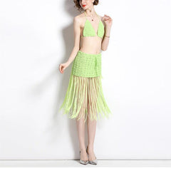 Lydia Hollow Out Twist Front Ruched Mini Dress