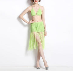 Lydia Hollow Out Twist Front Ruched Mini Dress