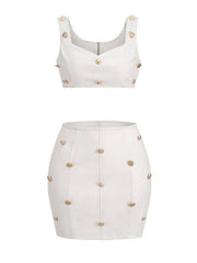 Tiffany Embellished Skirt Set