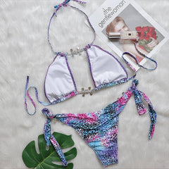 Hannah Allover Leopard Print Two-piece Swimsuit