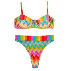 Annie Retro Colorful Rainbow Swimsuit