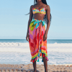 Annie Retro Colorful Rainbow Swimsuit