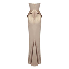 Ayla Satin Strapless Mermaid Dress