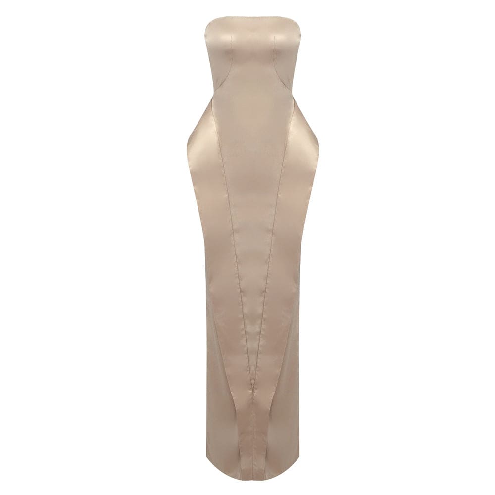 Ayla Satin Strapless Mermaid Dress