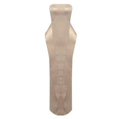 Ayla Satin Strapless Mermaid Dress