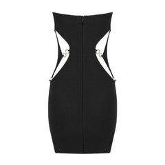 Minty Off Shoulder Cutout Mini Dress