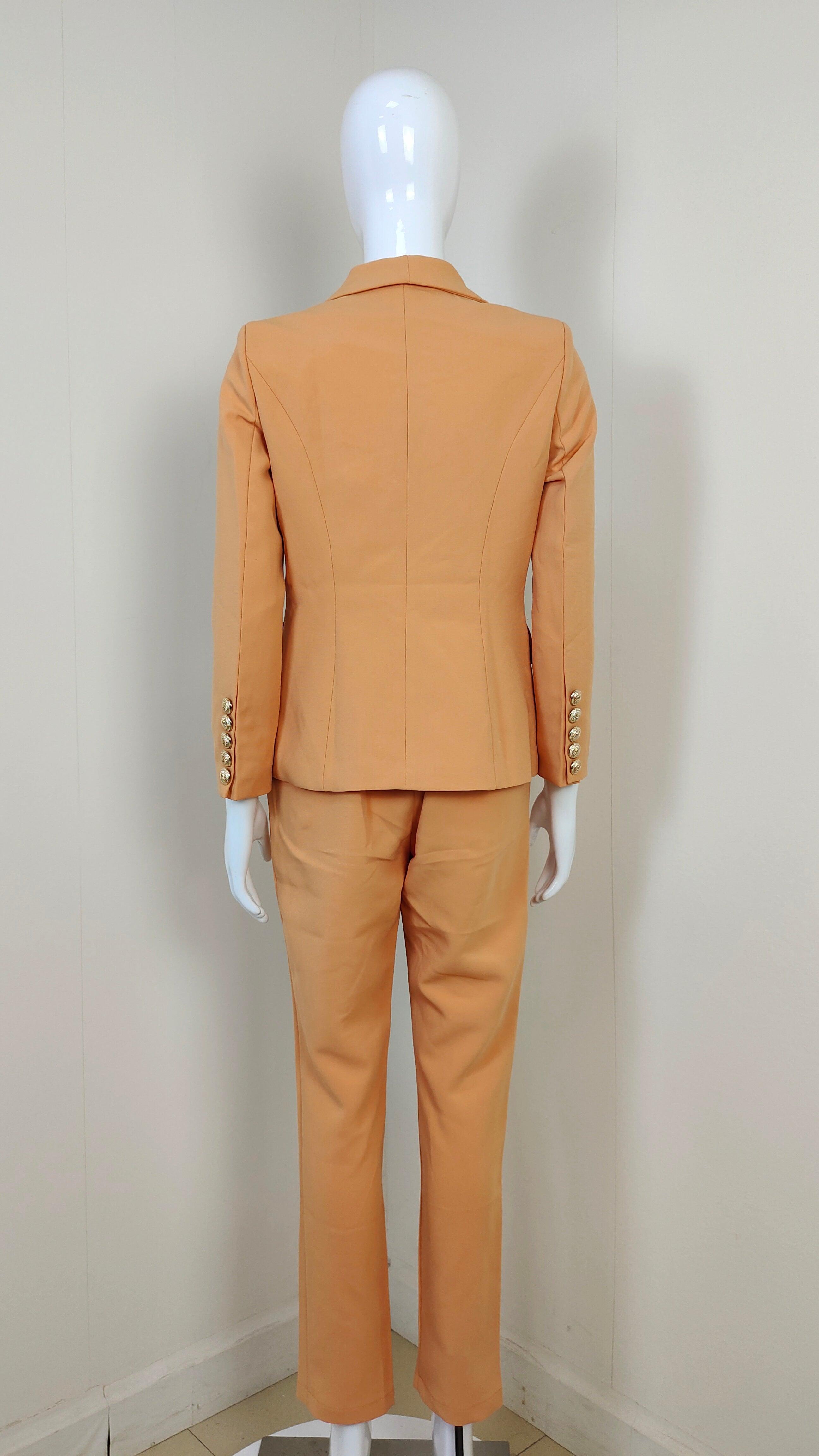 Winnie Solid Blazer Top & Pants Set