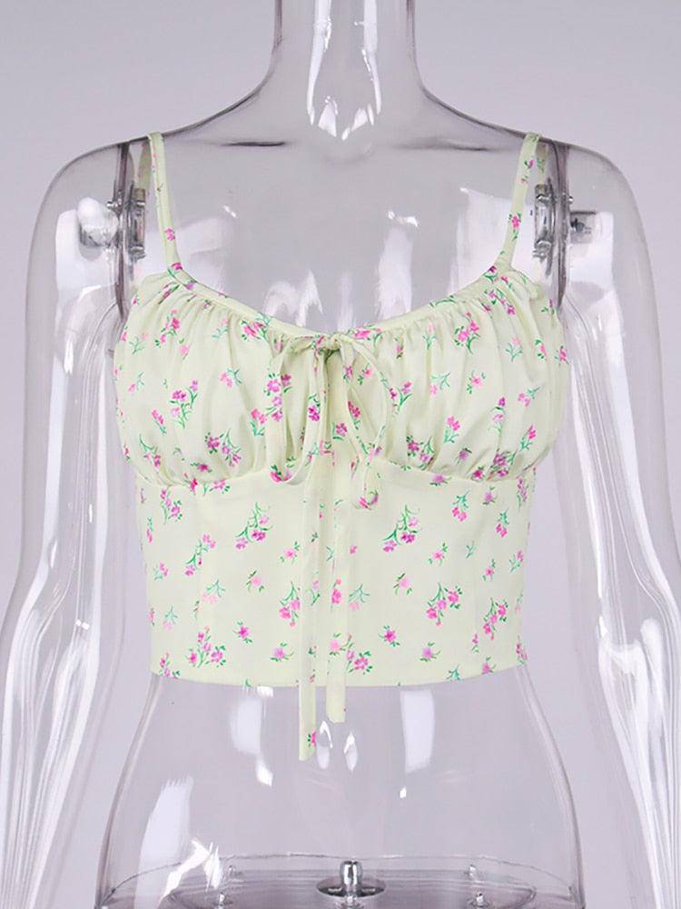 Jessamine Floral Spaghetti Strap Top