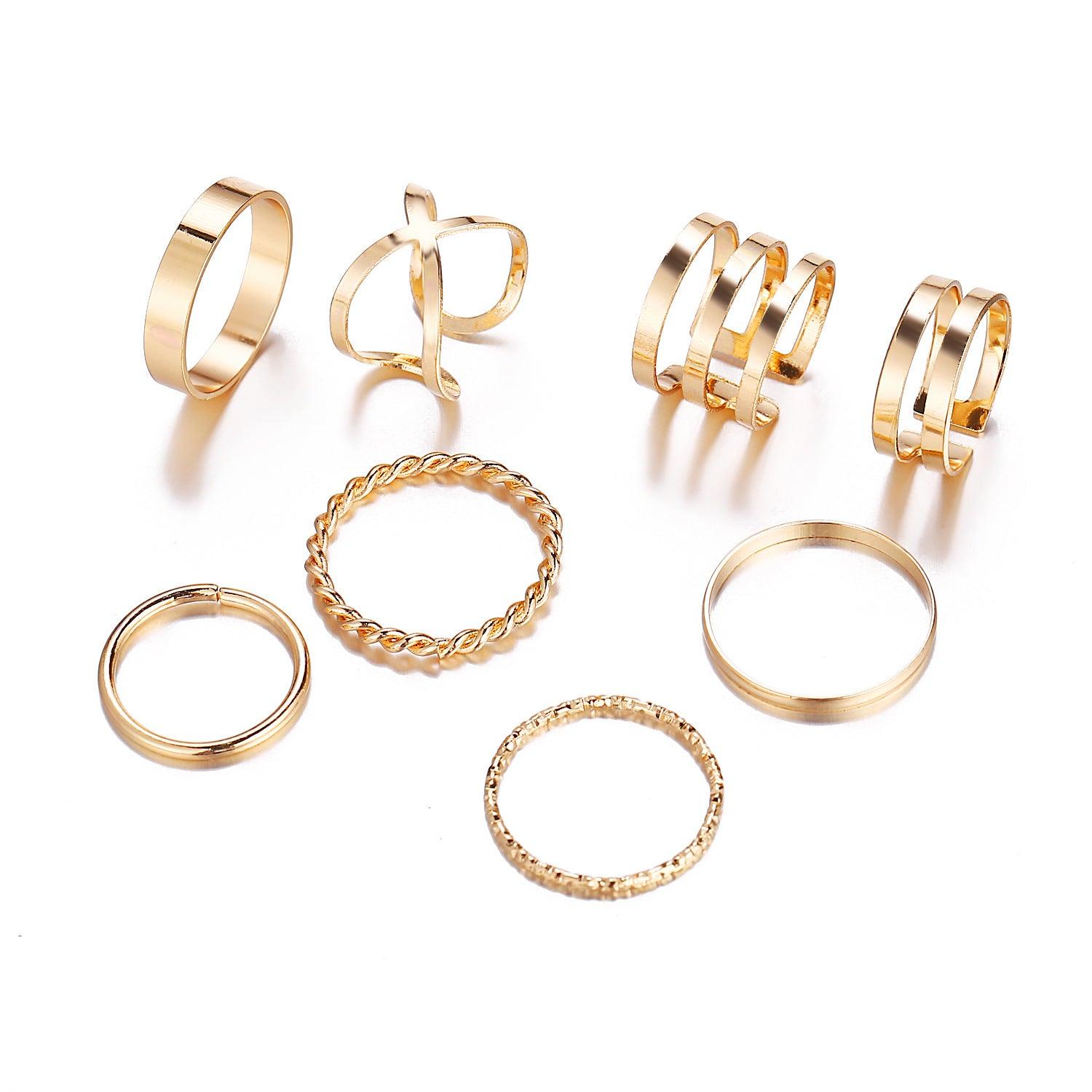 Blaire Assorted 8-pieces Rings Set