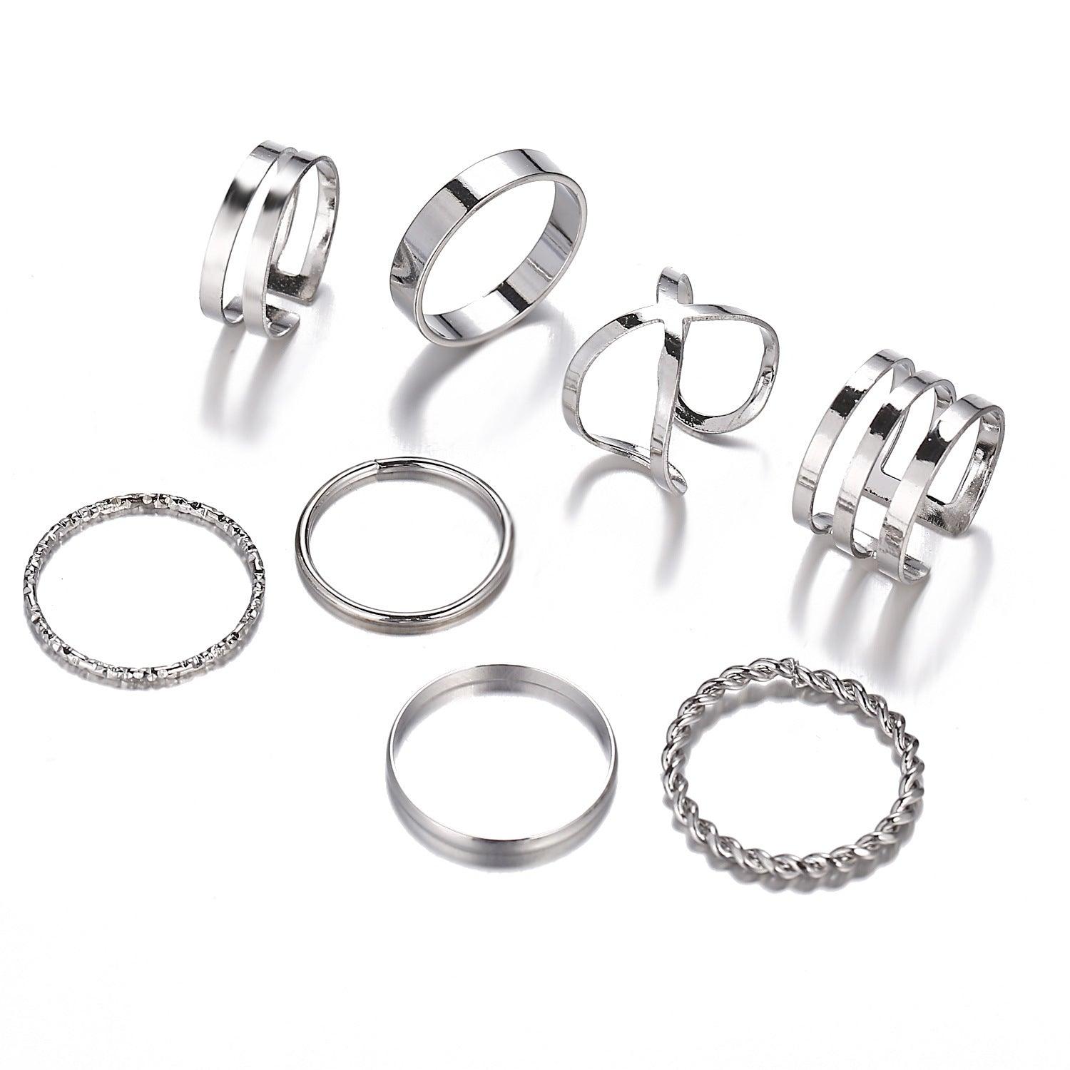 Blaire Assorted 8-pieces Rings Set